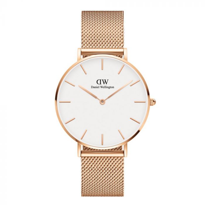 Daniel wellington Unisex Petite Round White Watch