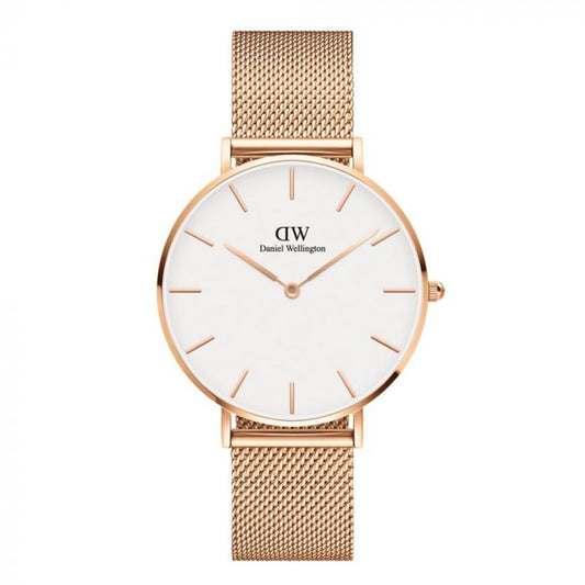 Daniel wellington Unisex Petite Round White Watch